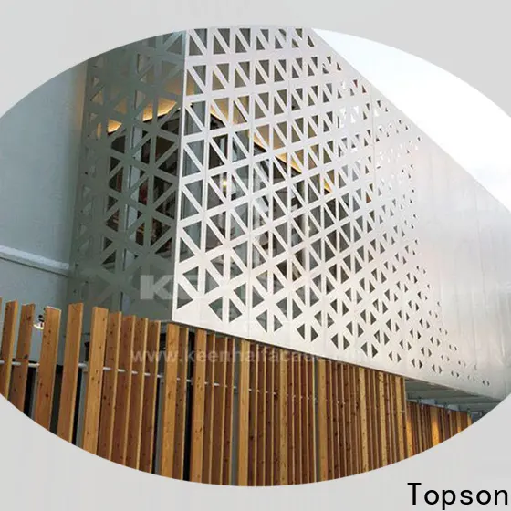 Topson mesh decorative metal screen sheets Supply for exterior decoration 1