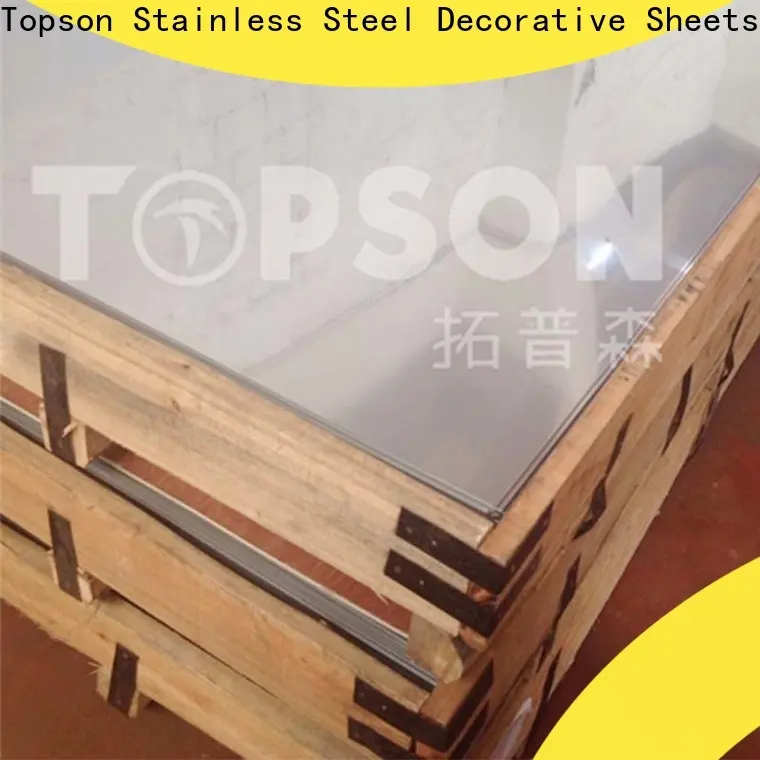 Topson metal brushed stainless steel sheet suppliers company for elevator for escalator decoration 1