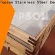 Best brushed stainless steel finish embossed China for kitchen 1