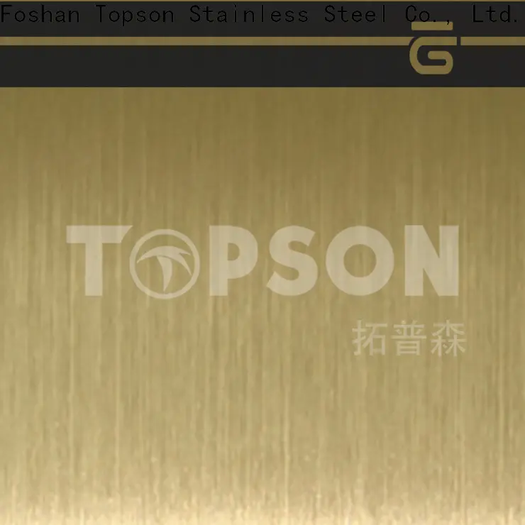 Topson blasted stainless sheets for sale Suppliers for interior wall decoration 1