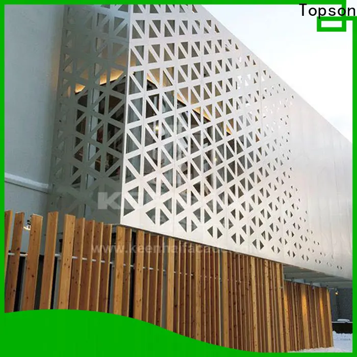 Topson reliable fretwork screen panels company for exterior decoration 1