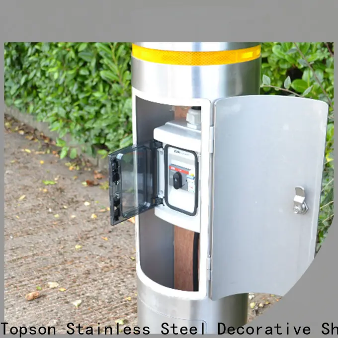 Topson Custom metal safety bollards for building 1