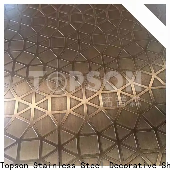 Topson antifingerprint stainless steel sheet suppliers factory for floor 1