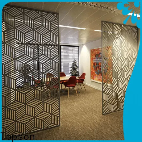 Topson mesh decorative wooden fretwork in china for curtail wall 1