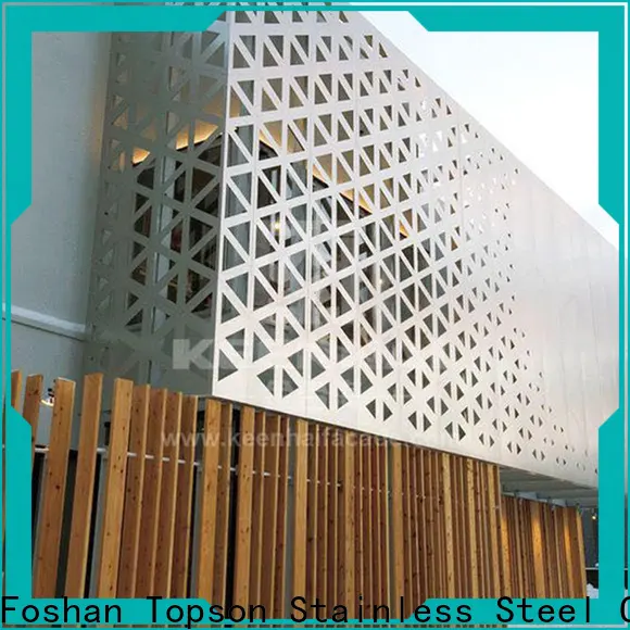 Topson elegant perforated screen panels export for building faced 1