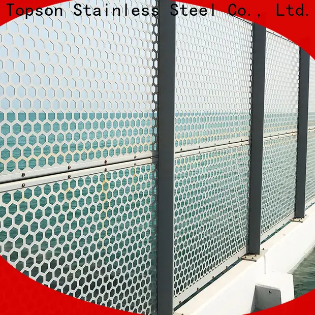 Topson perforated perforated metal screen panels from china for exterior decoration 1