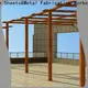 Topson aluminium curved steel pergola China for school 1