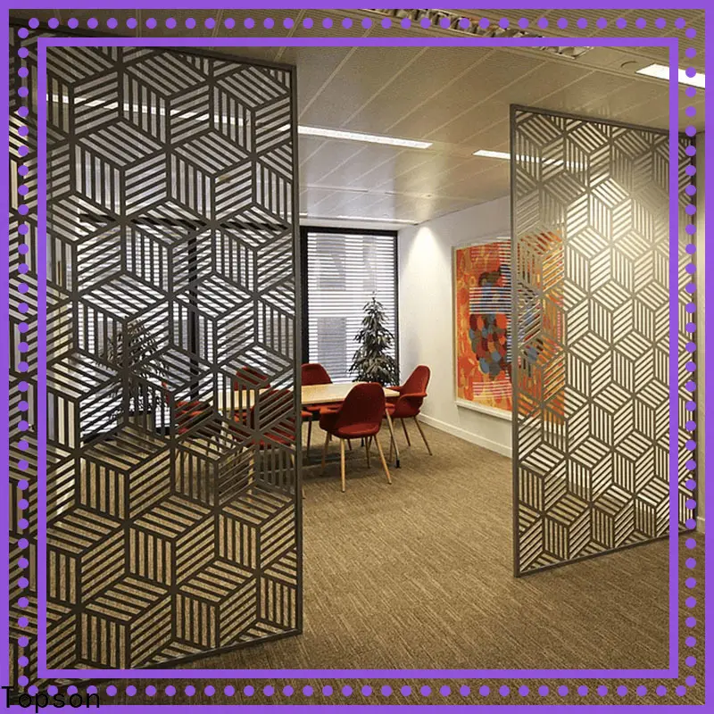 Topson mashrabiya outdoor decorative metal privacy screens for protection 1