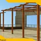 Topson pergola curved metal pergola company for school 1
