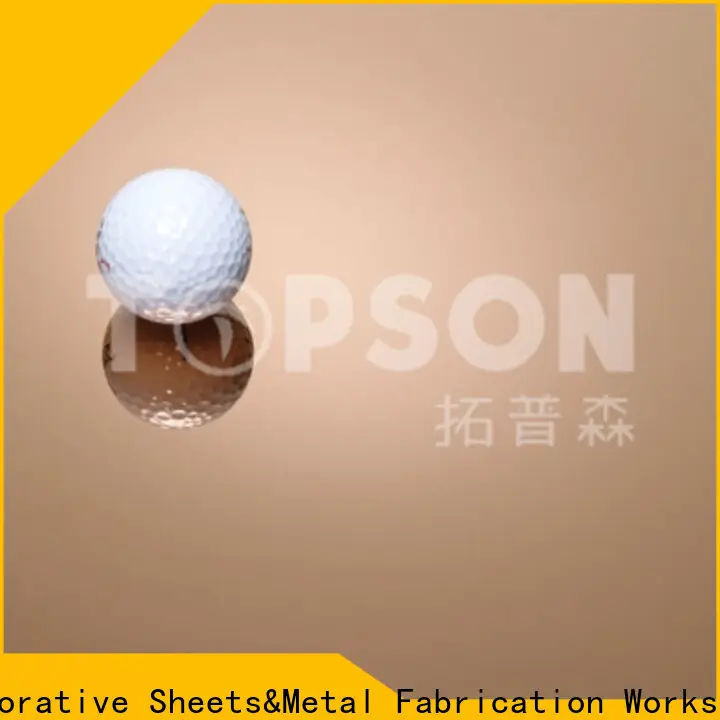 Topson hairline stainless steel sheet metal prices manufacturers for vanity cabinet decoration 1