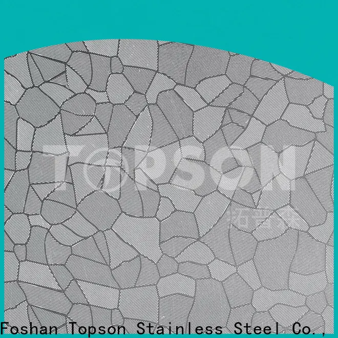Topson vibration decorative stainless steel sheet metal factory for kitchen 1