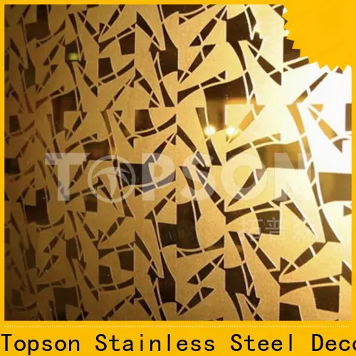 Topson antique coloured stainless steel sheet suppliers China for partition screens 1
