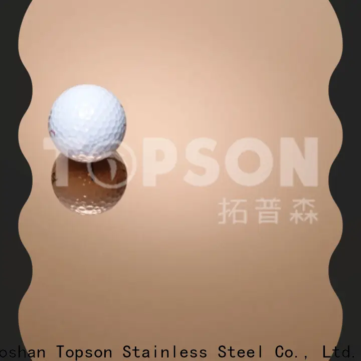 Topson vibration polished stainless steel sheet price Suppliers for floor 1