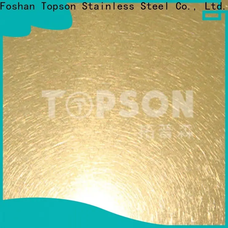 Topson stockists decorative stainless steel sheet suppliers Suppliers for interior wall decoration 1
