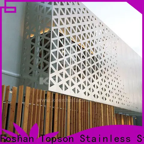 Topson plate decorative metal screen sale Suppliers for curtail wall 1