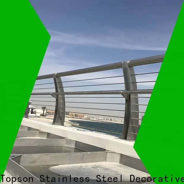 Topson staircase stainless steel deck railing manufacturers for tower 1