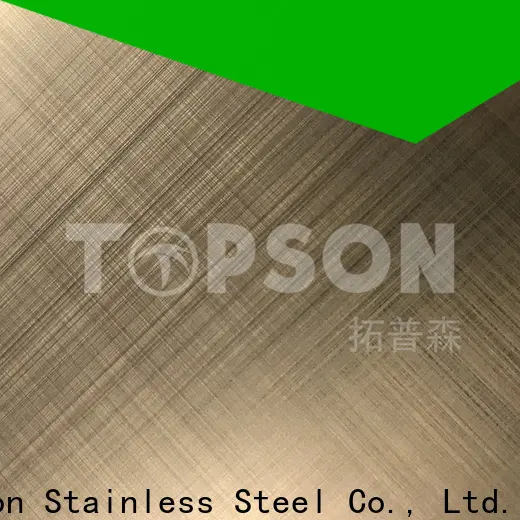 Topson textured stainless steel sheet metal company for interior wall decoration 1
