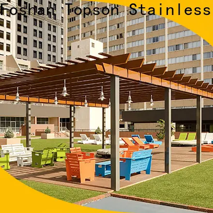 Topson Latest aluminium frame pergola for business for park 1