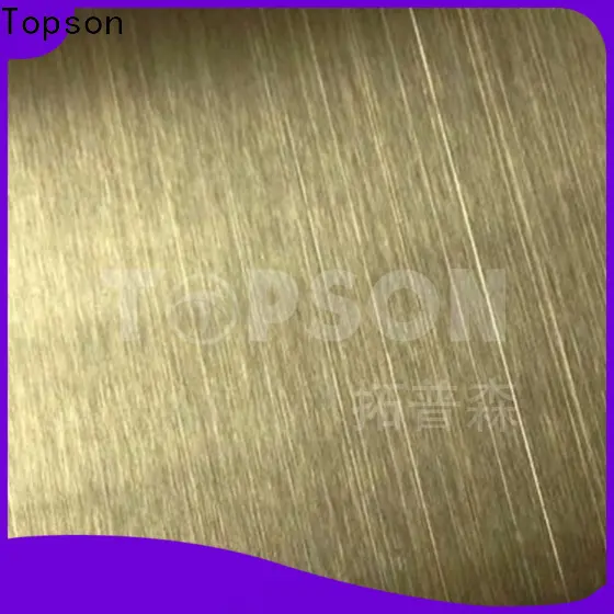 Topson material decorative stainless steel sheet Suppliers for furniture 1