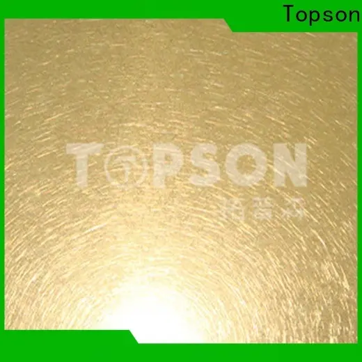 Topson antifingerprint decorative stainless steel sheet suppliers Suppliers for handrail 1