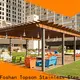 New aluminum pergola kits sale coated Suppliers for school 1