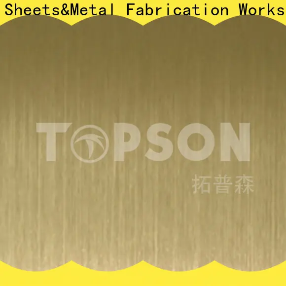 Topson metal textured stainless steel sheet metal company for elevator for escalator decoration 1