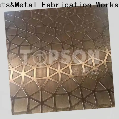 Topson etching stainless steel foil sheet for business for elevator for escalator decoration 1
