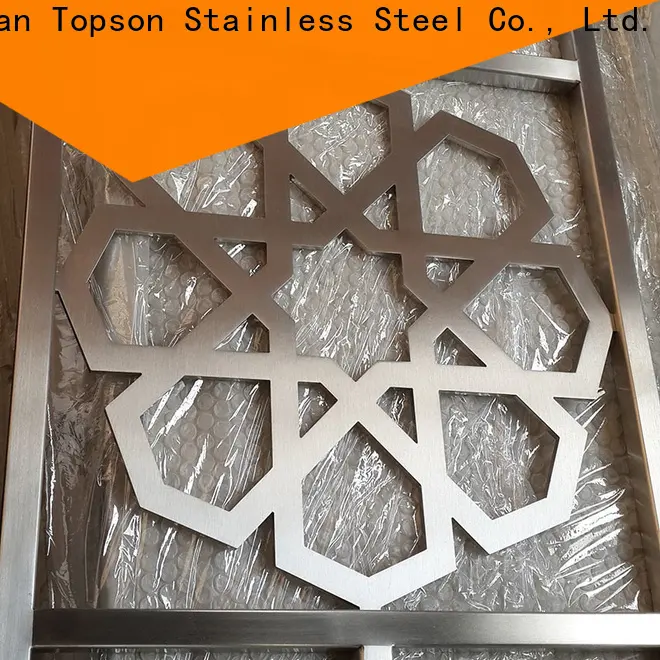 Topson special design perforated wood screen company for curtail wall 1