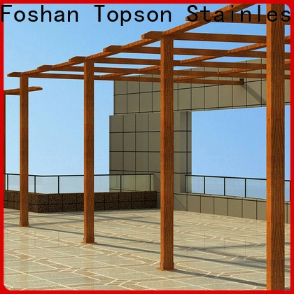 Topson pergola construction metal work manufacturers for school 1