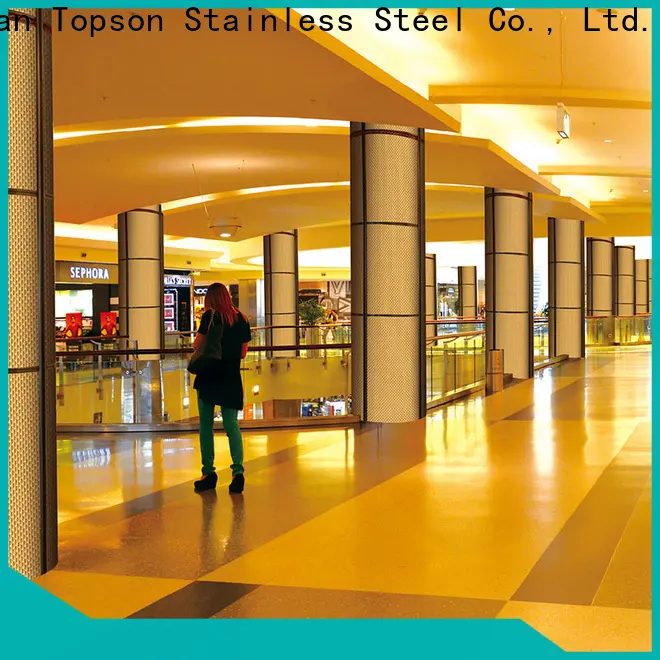 Top stainless wall cladding column for shopping mall 1