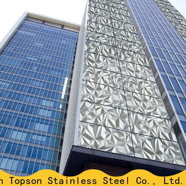 Topson stainless wall cladding profiles for business for elevator 1