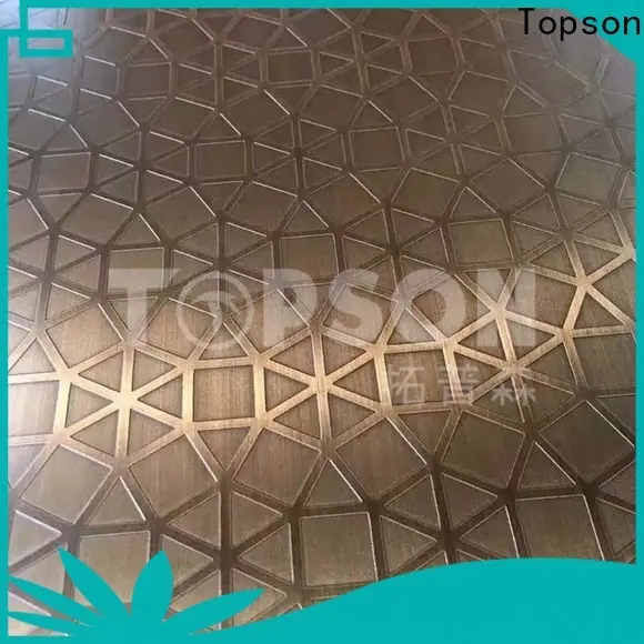 Topson colorful stainless steel sheet panels company for partition screens 1