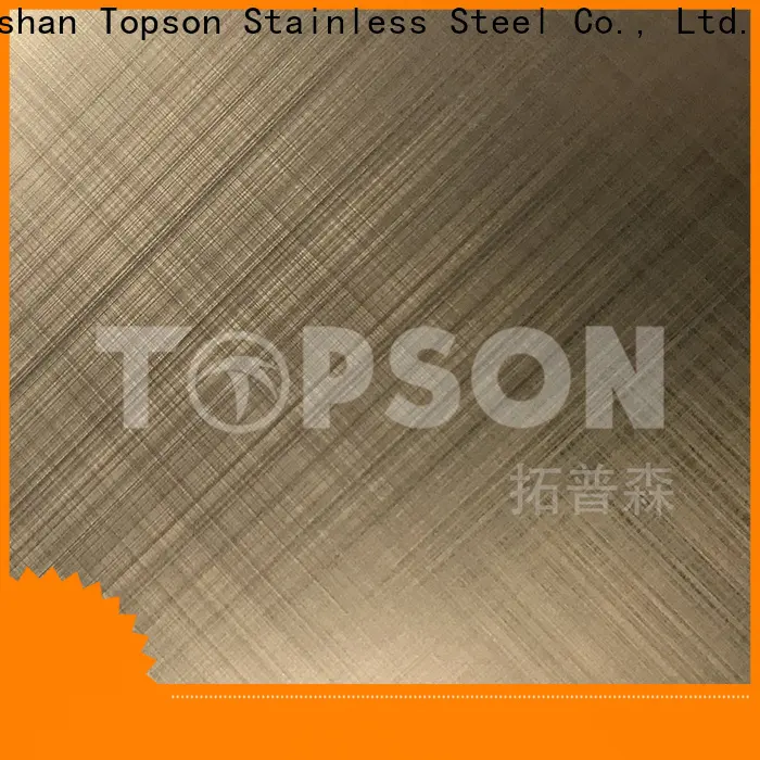 Topson blasted buy stainless steel sheet metal Suppliers for interior wall decoration 1