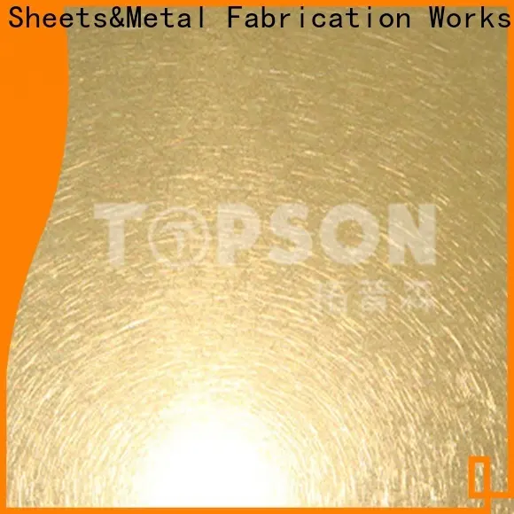 Topson stainless steel sheet metal cost China for handrail 1