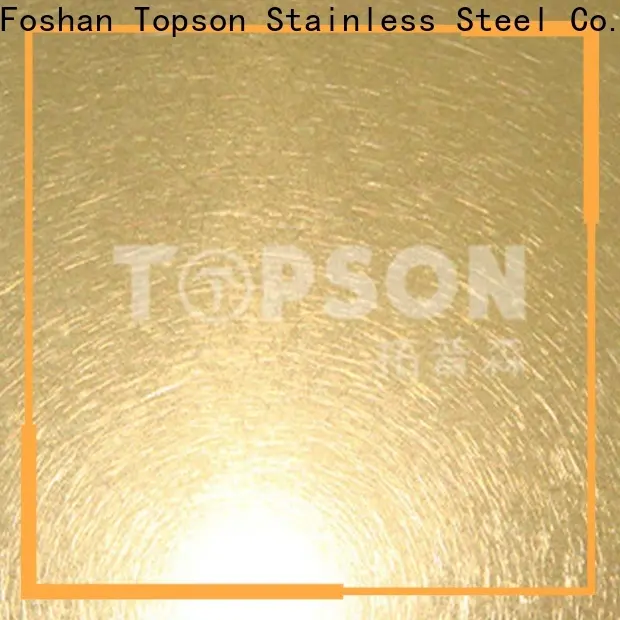 Topson coloured stainless steel sheet factory for floor 1