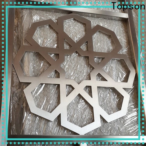 Topson partitionmetal fretwork panels suppliers factory for landscape architecture 1