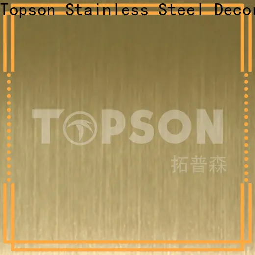 Topson Custom mirror finish stainless steel sheet for business for handrail 1