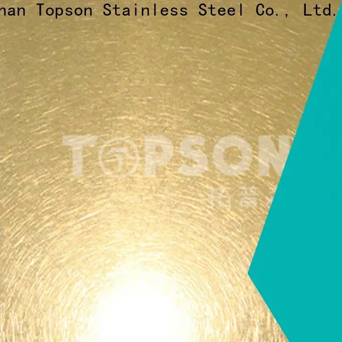 Topson New brushed stainless steel sheet metal company for kitchen 1
