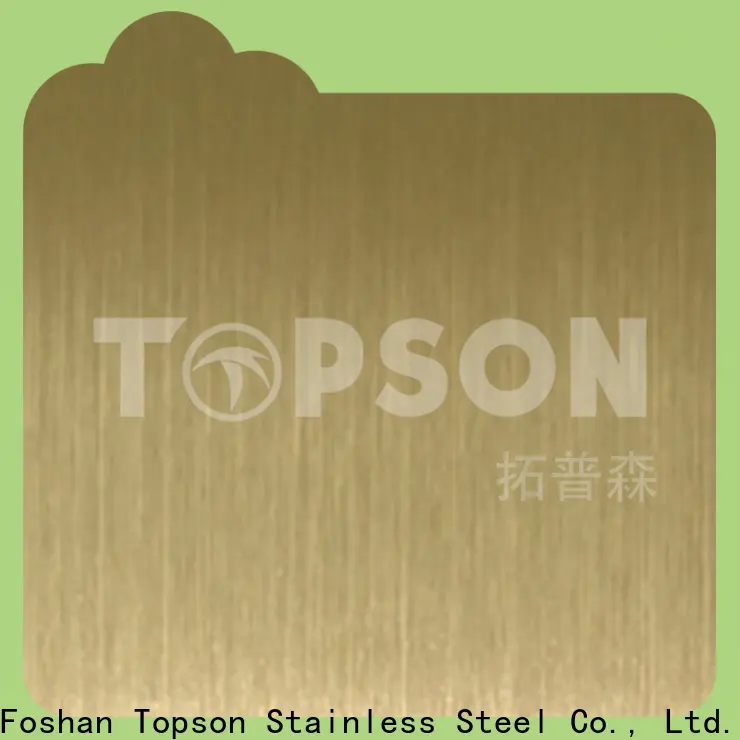 Topson brushed stainless steel sheet suppliers Supply for floor 1