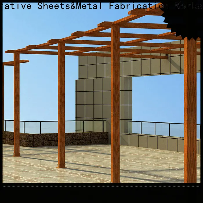 Top steel pergola prices aluminium for park 1