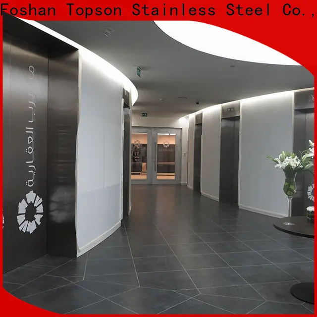 Topson Custom stainless steel kitchen cupboard door handles Supply for building facades 1