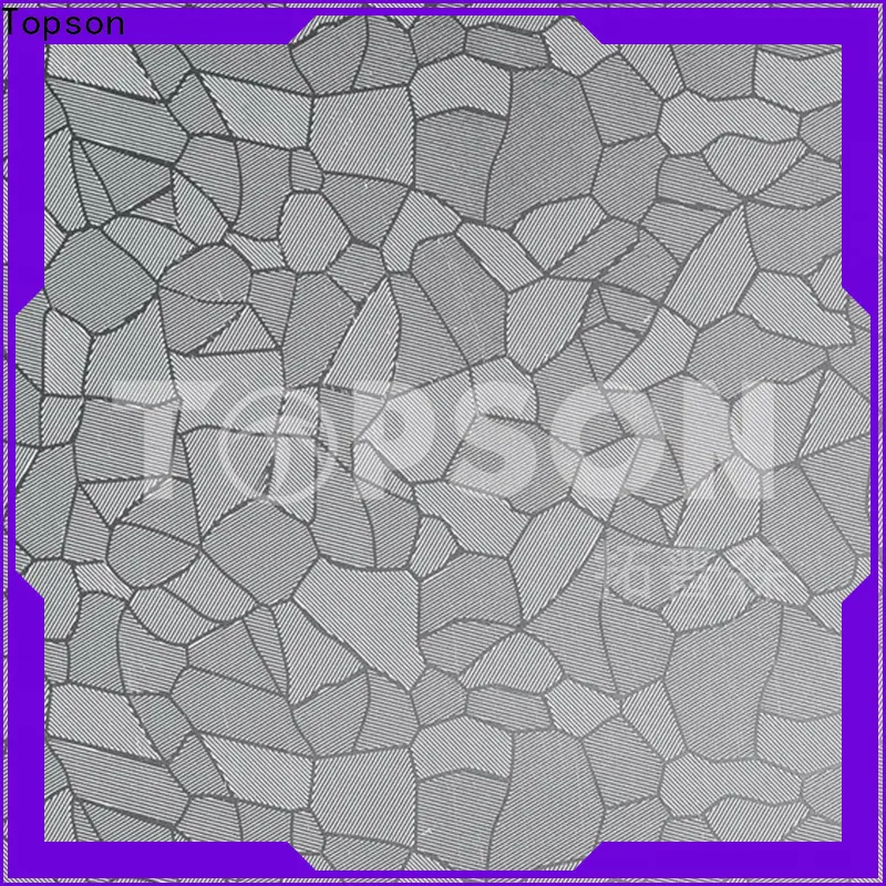 Topson durable patterned stainless steel sheet supplier factory for partition screens 1