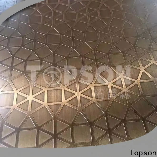 Topson Latest stainless steel sheet suppliers company for partition screens 1