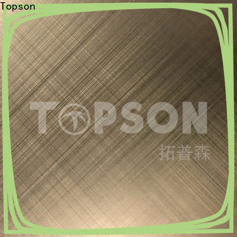 Topson High-quality mirror stainless steel sheet manufacturers for furniture 1