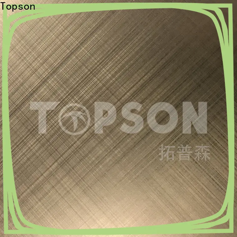 Topson High-quality mirror stainless steel sheet manufacturers for furniture 1