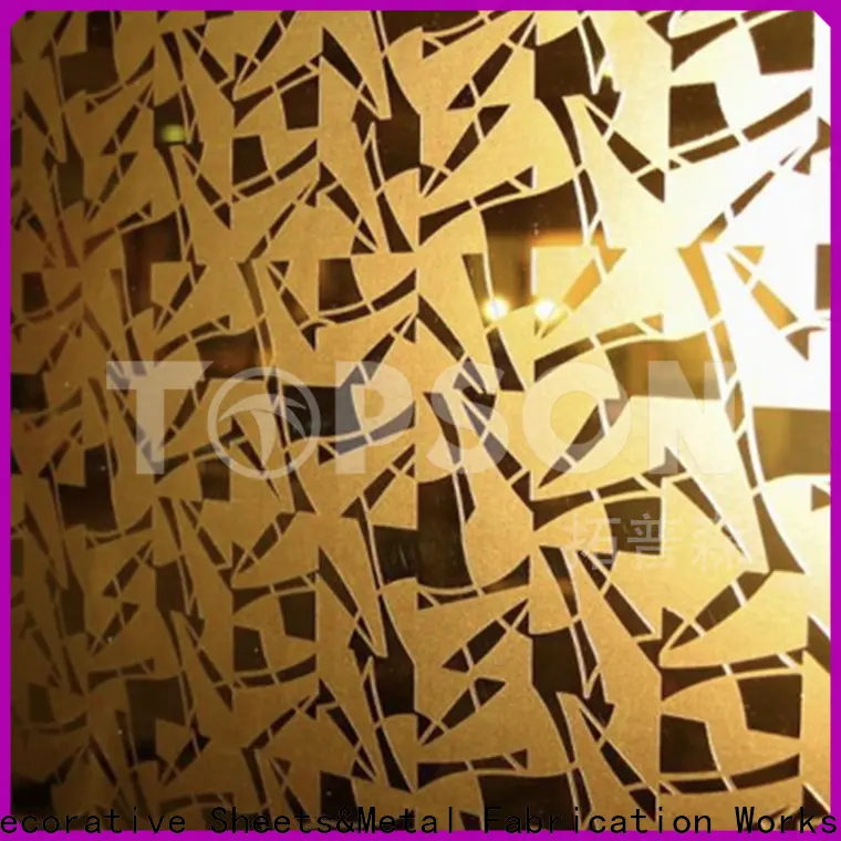 Topson material stainless steel sheet stockists Supply for interior wall decoration 1