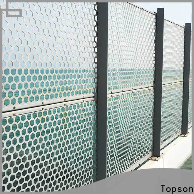 Topson Wholesale outdoor metal screens company for building faced 1