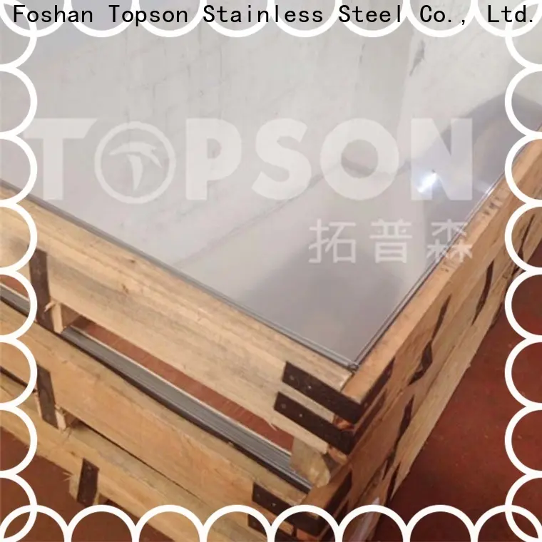 Topson colorful black stainless steel sheet metal factory for floor 1