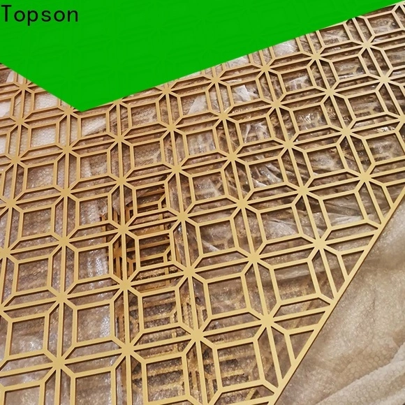 Topson partitionmetal perforated wood screen for business for curtail wall 1