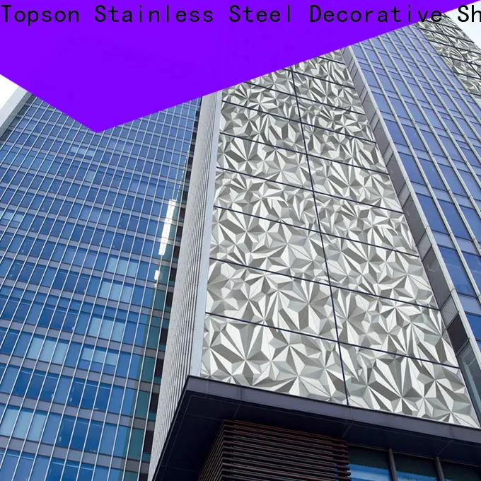 Topson elevator stainless steel column cladding manufacturers for lift 1